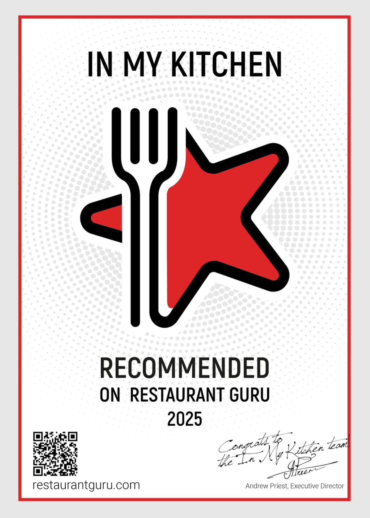 Culinary recognition badge 4