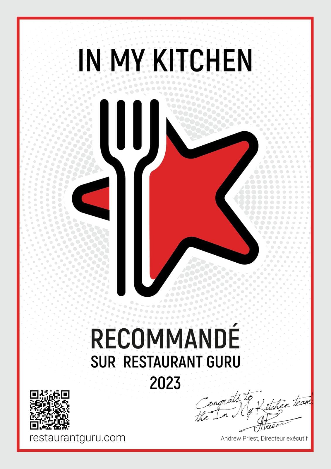Culinary recognition badge 2