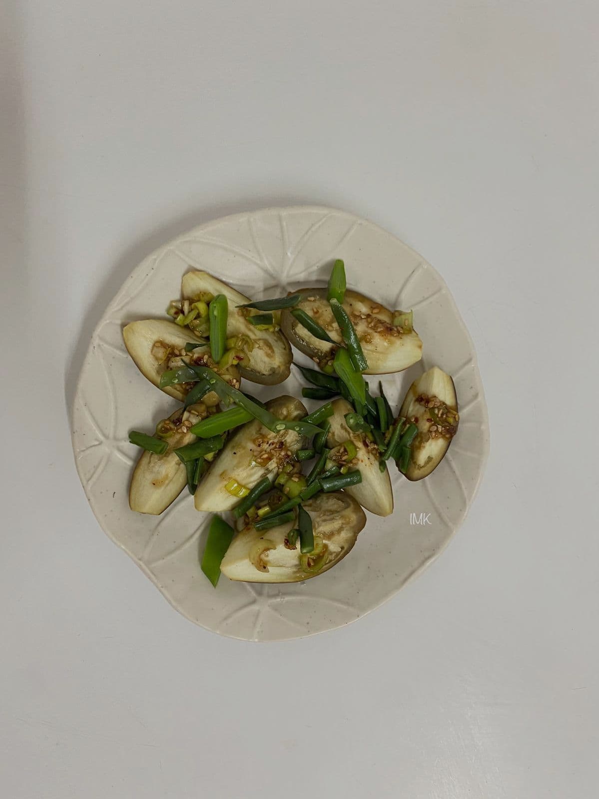 Roasted sliced zucchini with toasted seeds