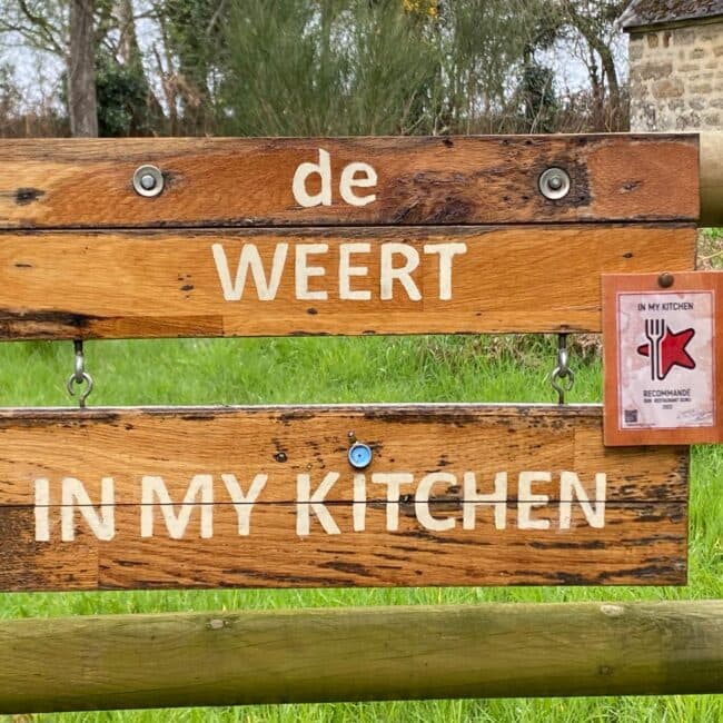 de WEERT IN MY KITCHEN wooden sign